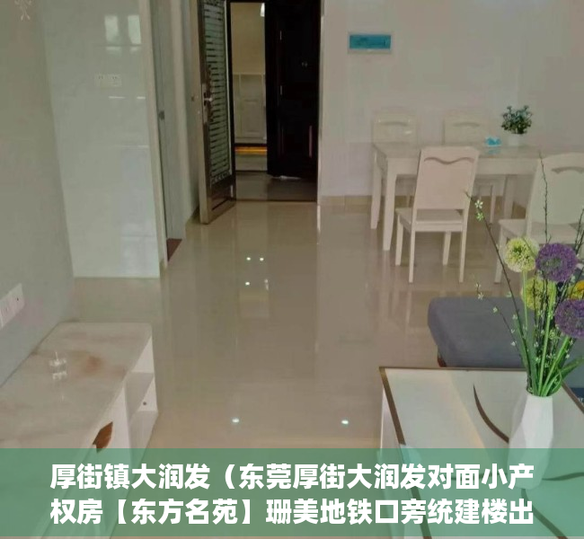 厚街镇大润发（东莞厚街大润发对面小产权房【东方名苑】珊美地铁口旁统建楼出售 分期免息）