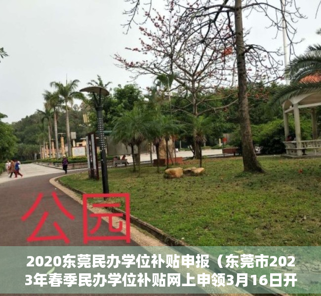 2020东莞民办学位补贴申报（东莞市2023年春季民办学位补贴网上申领3月16日开始）