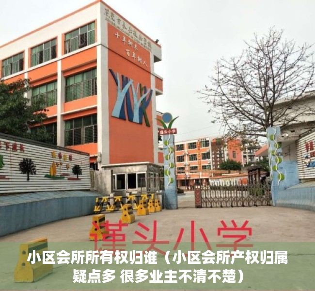 小区会所所有权归谁（小区会所产权归属疑点多 很多业主不清不楚）