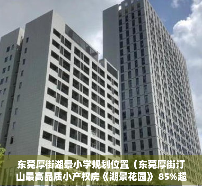 东莞厚街湖景小学规划位置（东莞厚街汀山最高品质小产权房《湖景花园》 85%超高使用率 首付15万购三房四房 总价仅458万起 可无条件分期8年）