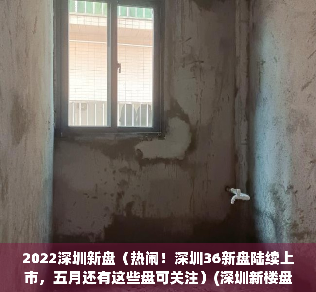 2022深圳新盘（热闹！深圳36新盘陆续上市，五月还有这些盘可关注）(深圳新楼盘2022年开盘预告)