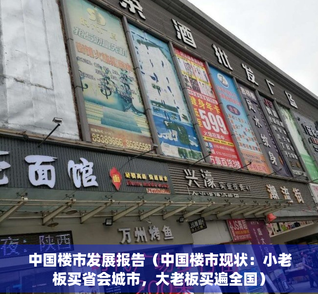 中国楼市发展报告（中国楼市现状：小老板买省会城市，大老板买遍全国）