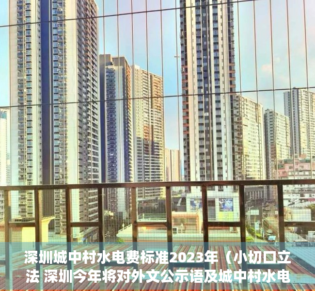 深圳城中村水电费标准2023年（小切口立法 深圳今年将对外文公示语及城中村水电气价格展开立法）