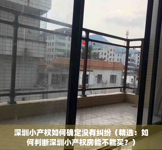 深圳小产权如何确定没有纠纷（精选：如何判断深圳小产权房能不能买？）