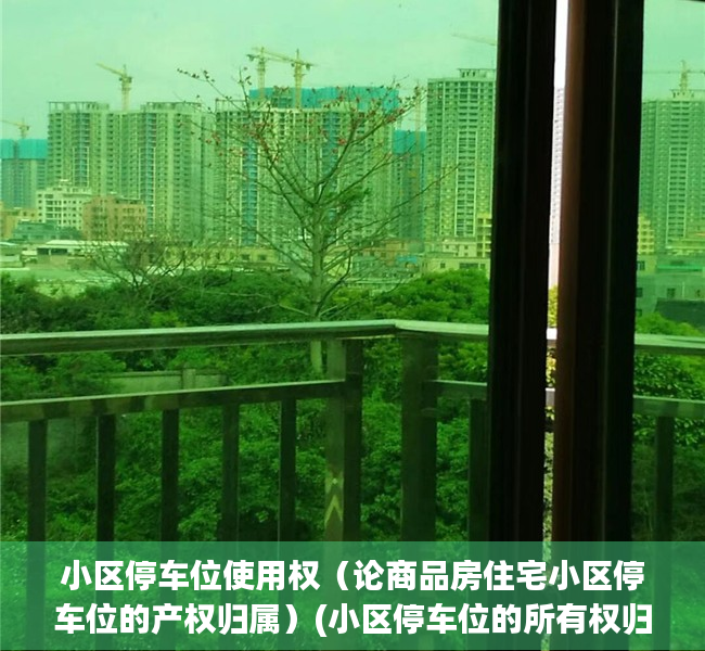 小区停车位使用权（论商品房住宅小区停车位的产权归属）(小区停车位的所有权归属)