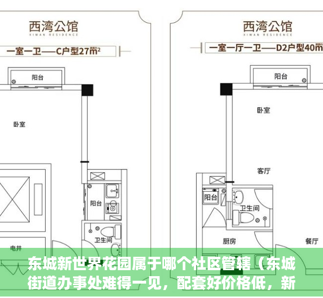 东城新世界花园属于哪个社区管辖（东城街道办事处难得一见，配套好价格低，新世纪河畔广场小区评测）