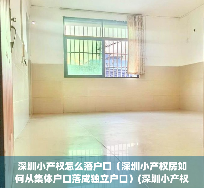 深圳小产权怎么落户口（深圳小产权房如何从集体户口落成独立户口）(深圳小产权落户流程)