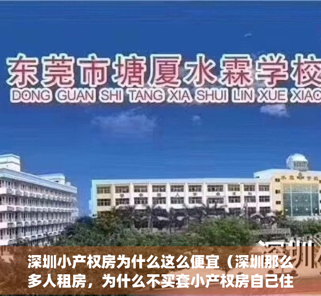 深圳小产权房为什么这么便宜（深圳那么多人租房，为什么不买套小产权房自己住呢？）