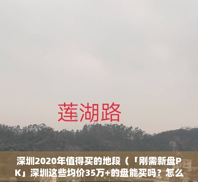 深圳2020年值得买的地段（「刚需新盘PK」深圳这些均价35万+的盘能买吗？怎么选？）