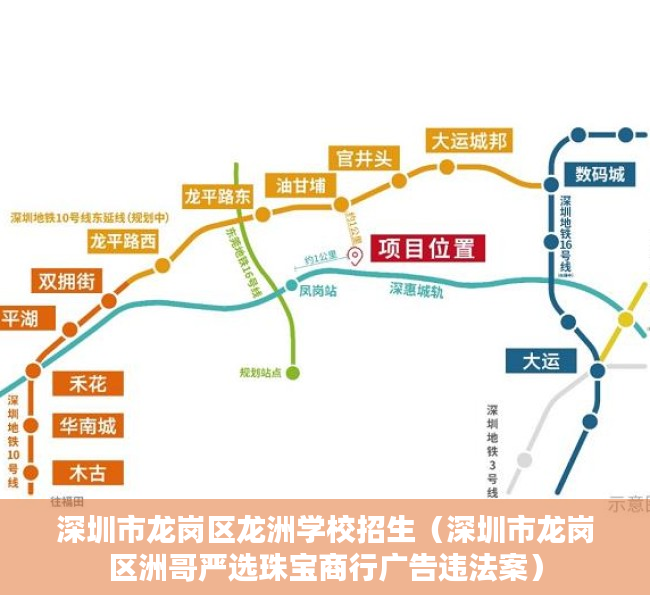 深圳市龙岗区龙洲学校招生（深圳市龙岗区洲哥严选珠宝商行广告违法案）