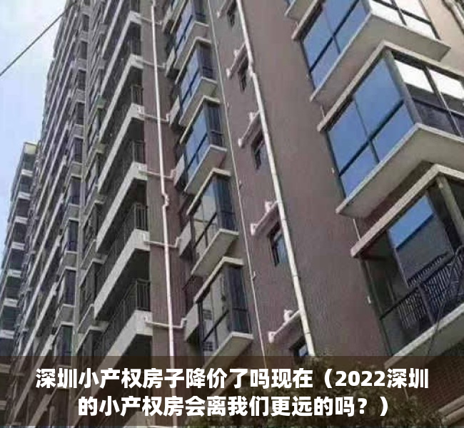 深圳小产权房子降价了吗现在（2022深圳的小产权房会离我们更远的吗？）