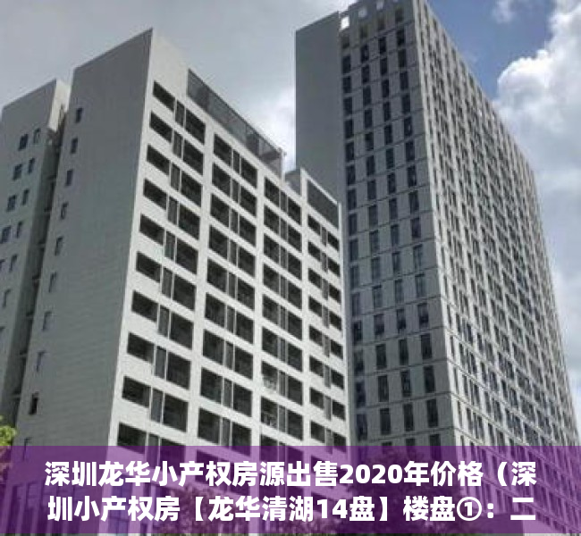 深圳龙华小产权房源出售2020年价格（深圳小产权房【龙华清湖14盘】楼盘①：二房598万，【龍城公园】租金2600元起；楼盘②）