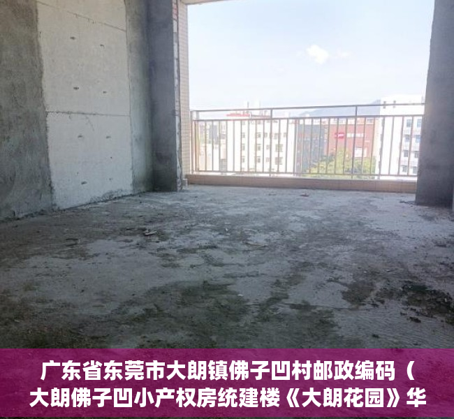 广东省东莞市大朗镇佛子凹村邮政编码（大朗佛子凹小产权房统建楼《大朗花园》华为基地0距离 R1地铁口）