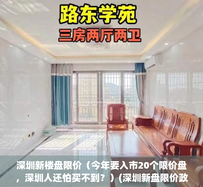 深圳新楼盘限价（今年要入市20个限价盘，深圳人还怕买不到？）(深圳新盘限价政策)