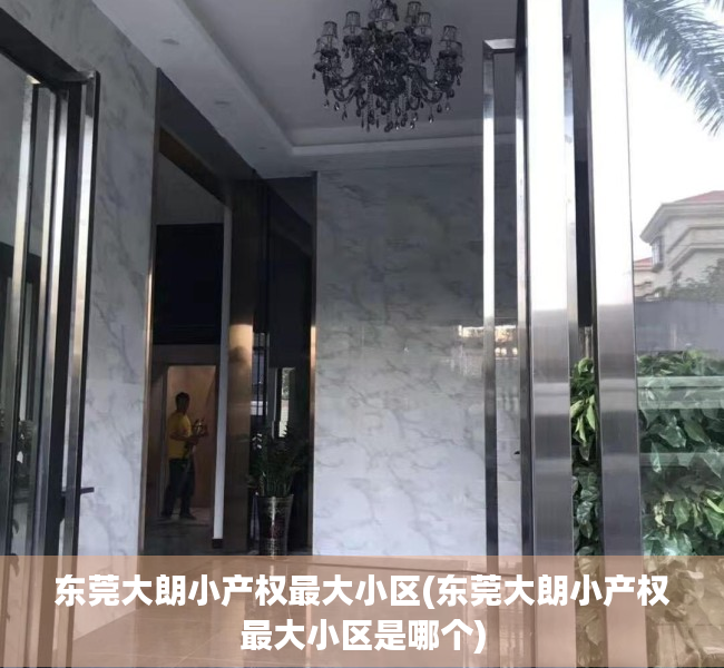 东莞大朗小产权最大小区(东莞大朗小产权最大小区是哪个)