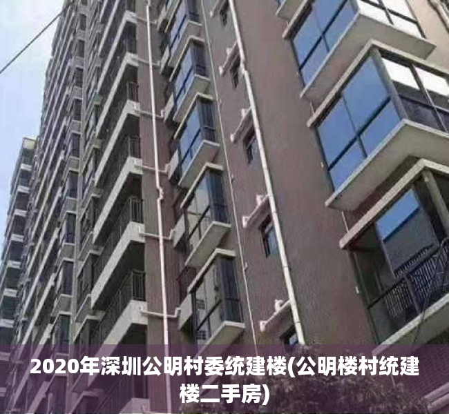 2020年深圳公明村委统建楼(公明楼村统建楼二手房)