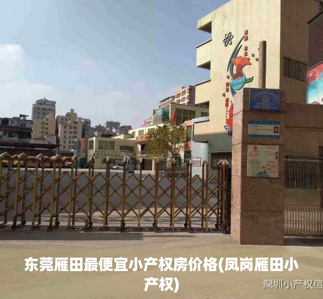 东莞雁田最便宜小产权房价格(凤岗雁田小产权)