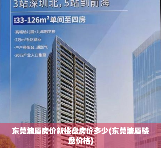 东莞塘厦房价新楼盘房价多少(东莞塘厦楼盘价格)