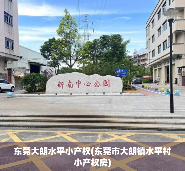 东莞大朗水平小产权(东莞市大朗镇水平村小产权房)