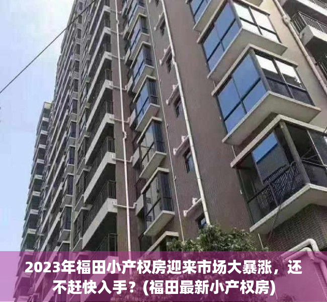 2023年福田小产权房迎来市场大暴涨，还不赶快入手？(福田最新小产权房)