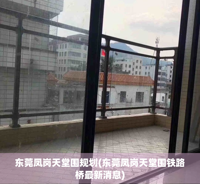 东莞凤岗天堂围规划(东莞凤岗天堂围铁路桥最新消息)