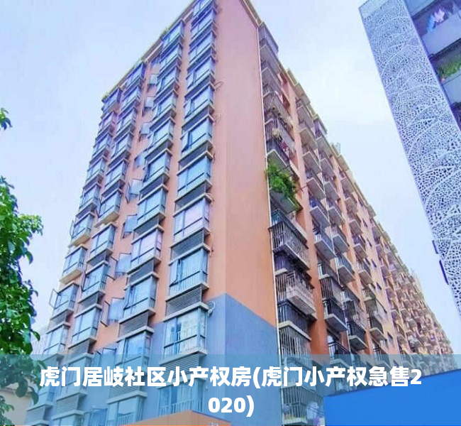 虎门居岐社区小产权房(虎门小产权急售2020)