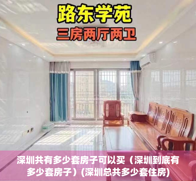 深圳共有多少套房子可以买（深圳到底有多少套房子）(深圳总共多少套住房)