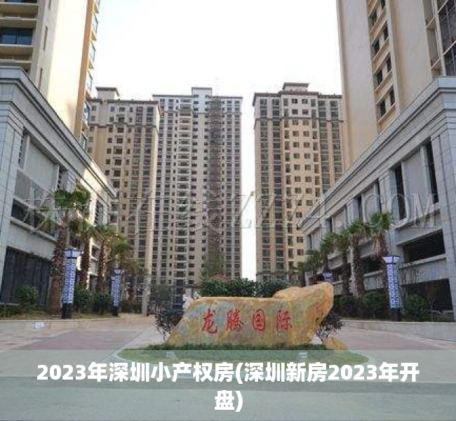 2023年深圳小产权房(深圳新房2023年开盘)