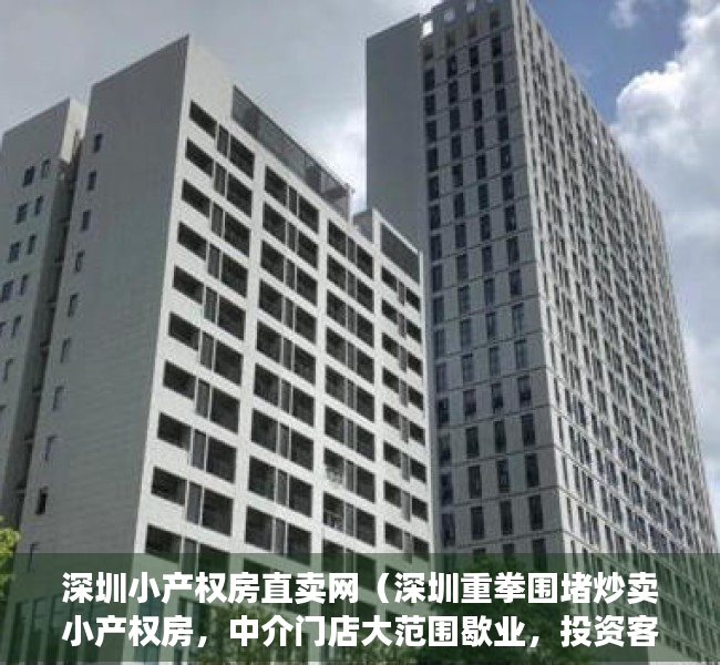 深圳小产权房直卖网（深圳重拳围堵炒卖小产权房，中介门店大范围歇业，投资客转向东莞）