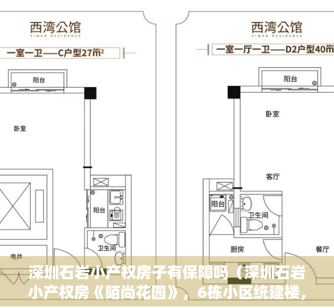 深圳石岩小产权房子有保障吗（深圳石岩小产权房《陌尚花园》，6栋小区统建楼，一梯五户，带精装修，观湖景，独立停车位113）