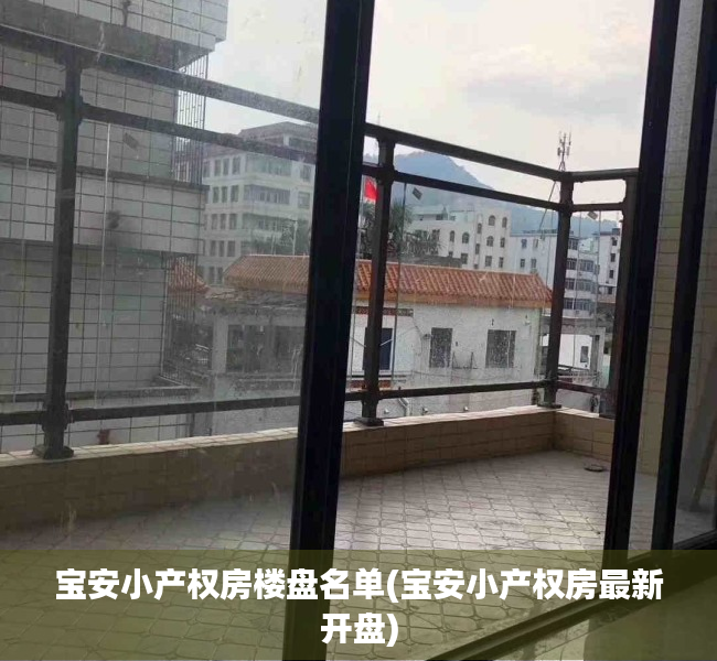 宝安小产权房楼盘名单(宝安小产权房最新开盘)