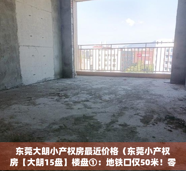 东莞大朗小产权房最近价格（东莞小产权房【大朗15盘】楼盘①：地铁口仅50米！零距离远大城市广场！两房368万 ；楼盘②）