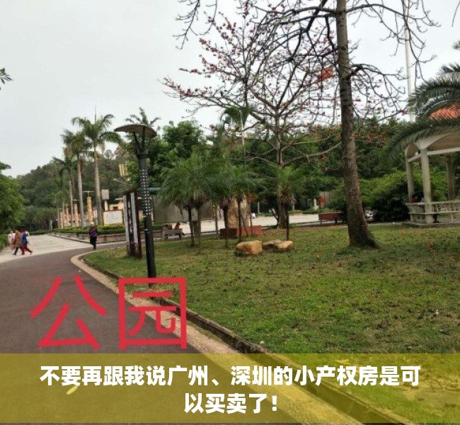 不要再跟我说广州、深圳的小产权房是可以买卖了！