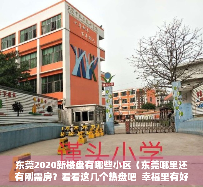 东莞2020新楼盘有哪些小区（东莞哪里还有刚需房？看看这几个热盘吧  幸福里有好房）