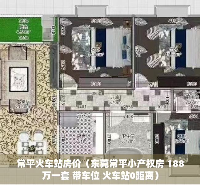 常平火车站房价（东莞常平小产权房 188万一套 带车位 火车站0距离）