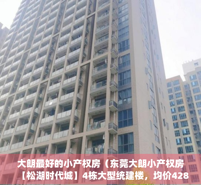 大朗最好的小产权房（东莞大朗小产权房【松湖时代城】4栋大型统建楼，均价4280元）