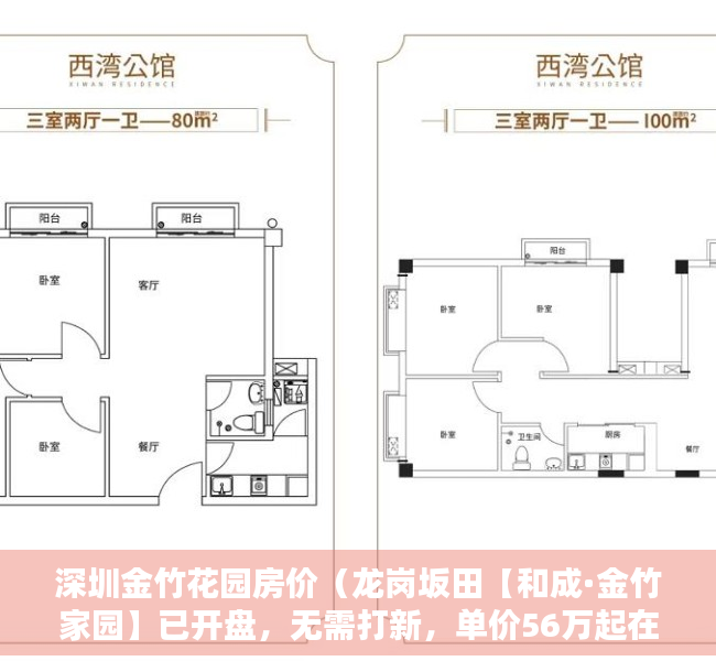 深圳金竹花园房价（龙岗坂田【和成·金竹家园】已开盘，无需打新，单价56万起在售推售72-99平，深实验学区！）