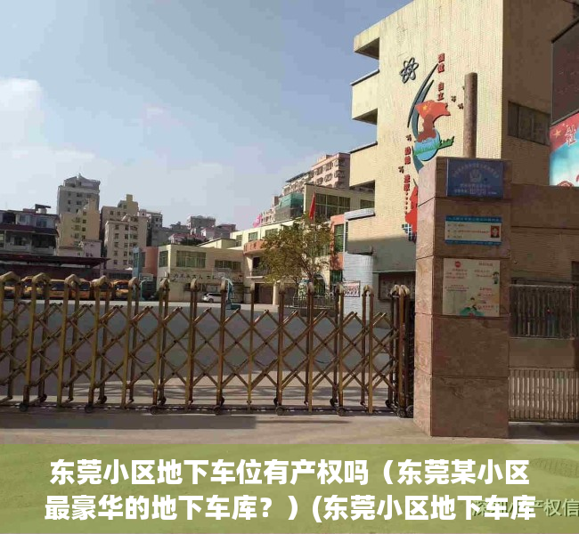 东莞小区地下车位有产权吗（东莞某小区最豪华的地下车库？）(东莞小区地下车库收费标准)