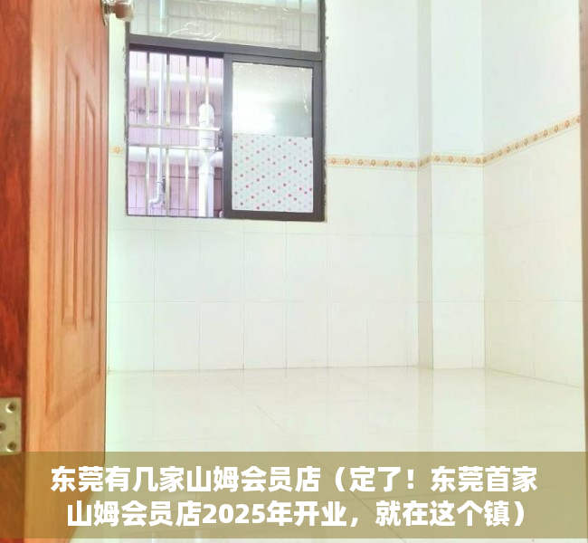 东莞有几家山姆会员店（定了！东莞首家山姆会员店2025年开业，就在这个镇）