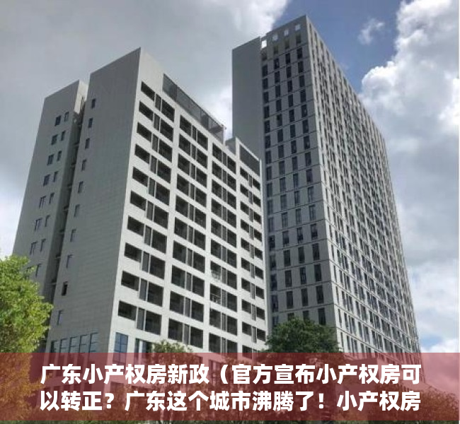 广东小产权房新政（官方宣布小产权房可以转正？广东这个城市沸腾了！小产权房业主也开始激动了…）