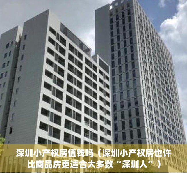 深圳小产权房值钱吗（深圳小产权房也许比商品房更适合大多数“深圳人”）