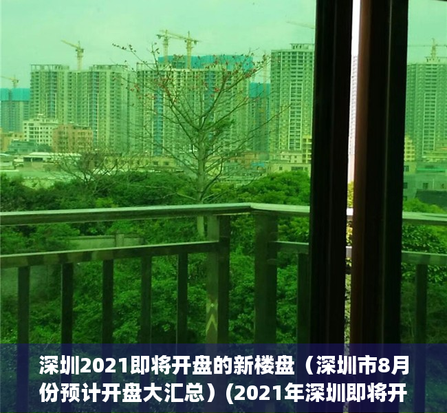 深圳2021即将开盘的新楼盘（深圳市8月份预计开盘大汇总）(2021年深圳即将开盘的楼盘)