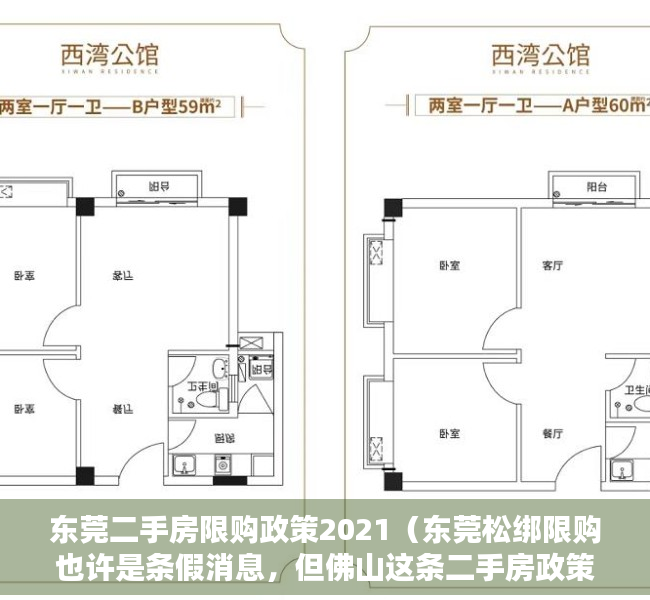 东莞二手房限购政策2021（东莞松绑限购也许是条假消息，但佛山这条二手房政策调整却是实锤）