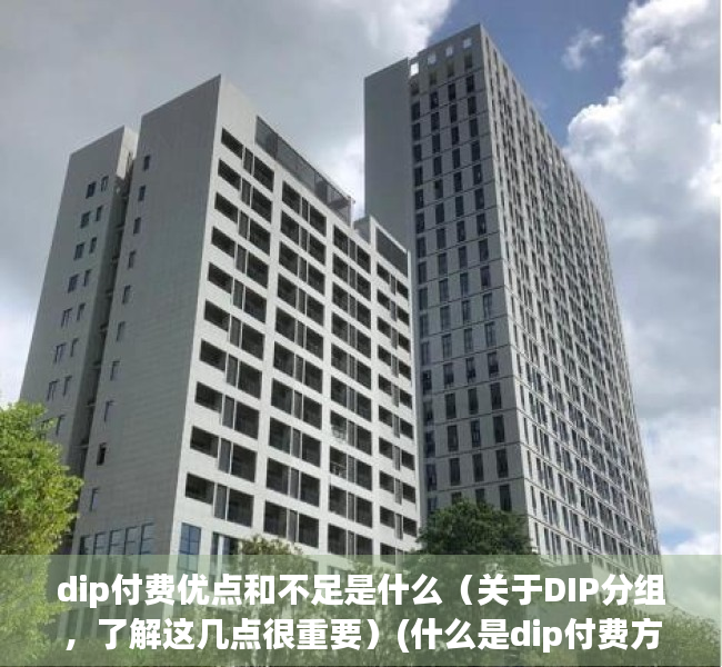 dip付费优点和不足是什么（关于DIP分组，了解这几点很重要）(什么是dip付费方式)