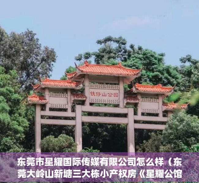 东莞市星耀国际传媒有限公司怎么样（东莞大岭山新塘三大栋小产权房《星耀公馆》带停车场 交通便利 周围设施齐全）