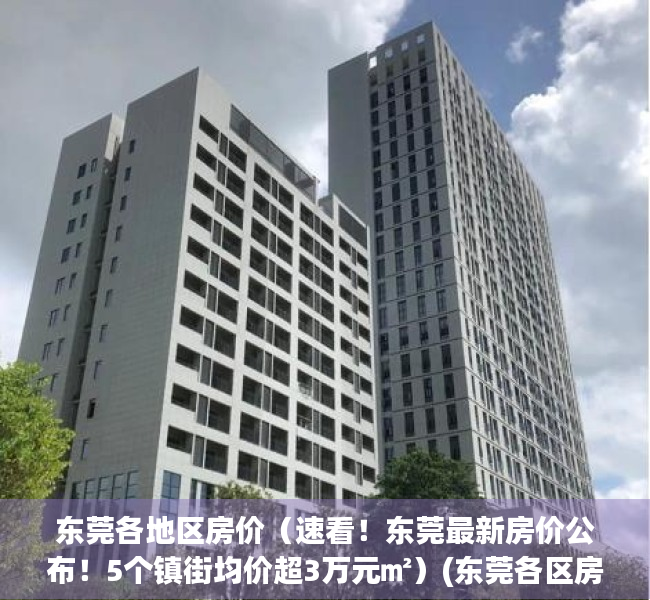 东莞各地区房价（速看！东莞最新房价公布！5个镇街均价超3万元㎡）(东莞各区房价2020最新价格)