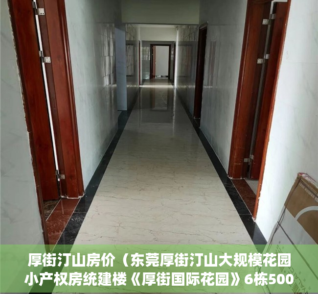 厚街汀山房价（东莞厚街汀山大规模花园小产权房统建楼《厚街国际花园》6栋500套封闭式花园小区，带地下车位，分期8年）