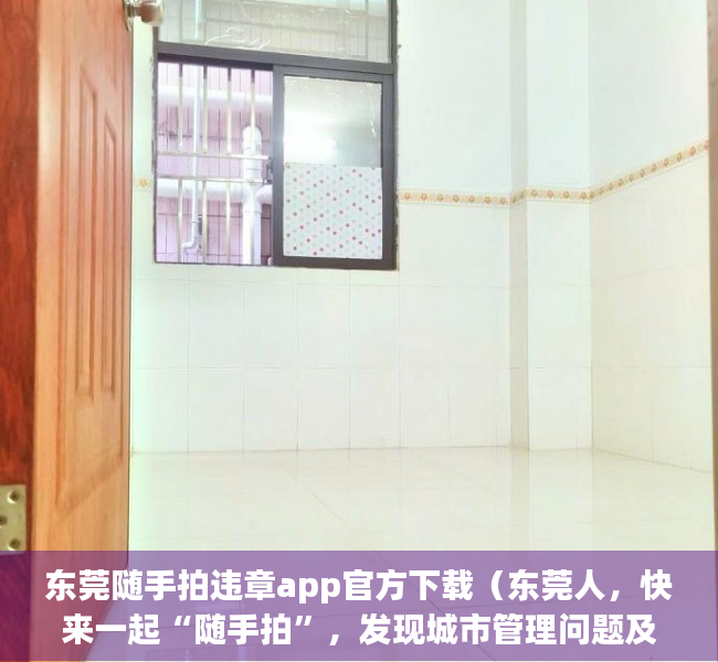 东莞随手拍违章app官方下载（东莞人，快来一起“随手拍”，发现城市管理问题及时办）