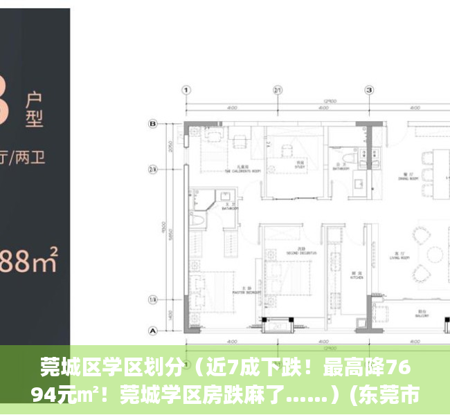 莞城区学区划分（近7成下跌！最高降7694元㎡！莞城学区房跌麻了……）(东莞市莞城区小学学区划分)