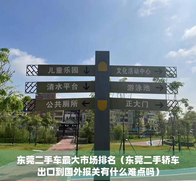 东莞二手车最大市场排名（东莞二手轿车出口到国外报关有什么难点吗）